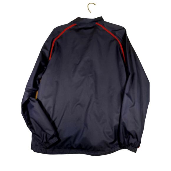 Univ of MS Ole Miss NCAA Navy 1/4 Zip Windbreaker Pullover Size Medium Jacket - Picture 6 of 7